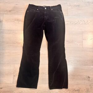 Levi's 515 Boot Cut Corduroy Pants Womens Size 12 M Black Flat‎ Pocket